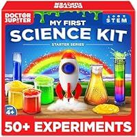 Doctor Jupiter Science Experiments Kit for Kids Ages 4+ | Gift for 4-5-6-7-8 Years Old Girls and Boys | STEM Toys | Chemistry Set | 50+ Experiments Starter Series