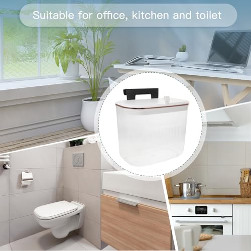 Bote de basura colgante pequeño para cocina y baño miniatura 6