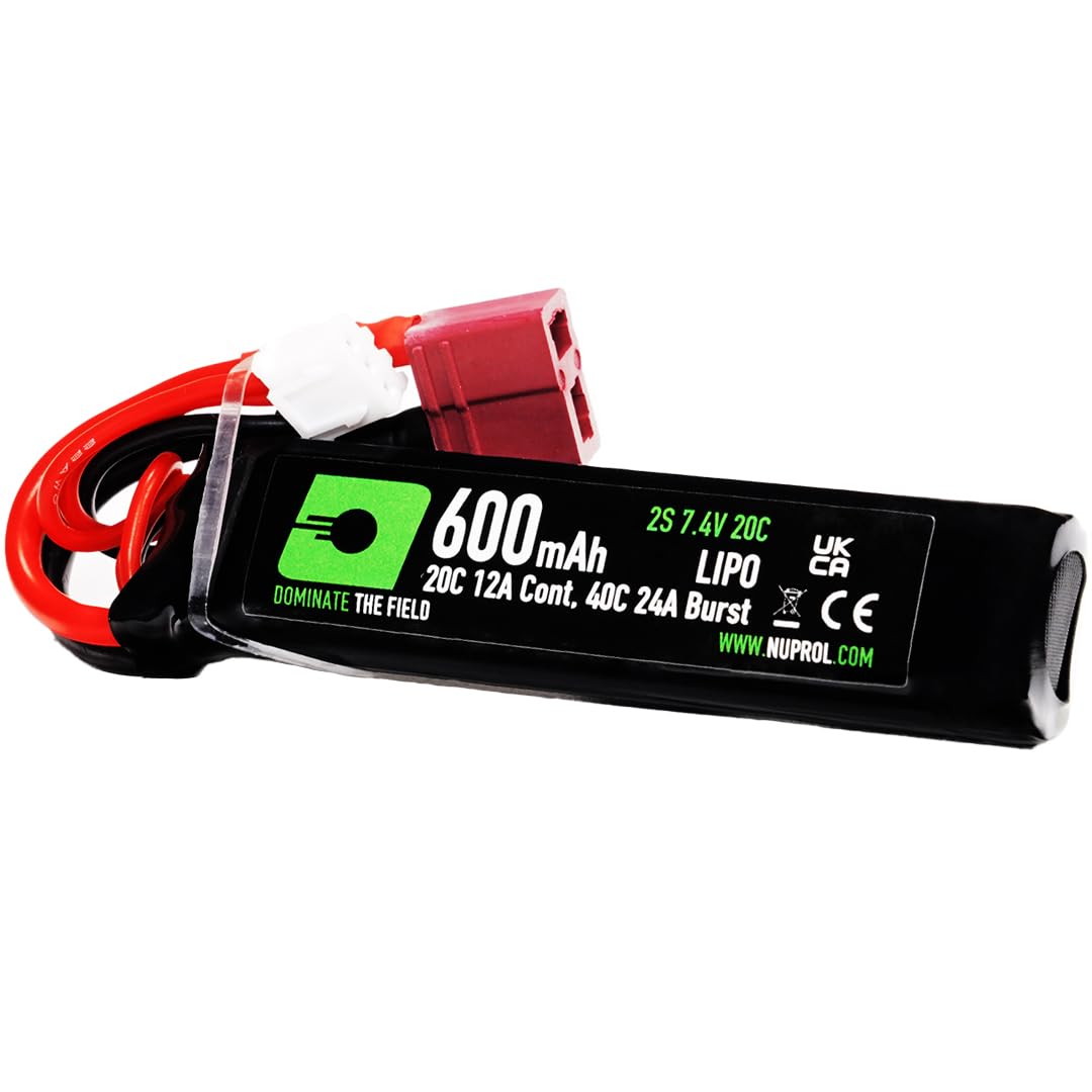 NUPROL Power - 7.4v LiPo 600mAh 2S Deans [Rate 20C @ 12A] [Burst 40C @ 24A] - PDW