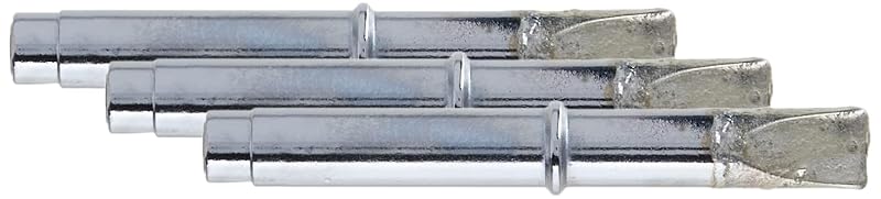 Ponta para ferro de solda tipo chave de fenda Weller CT6F7, 700 °F (aprox. 371 °C), 3/8 pol. (9,5 mm), para W100/W100P, preta, kit com 3 unidades