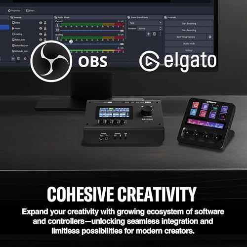 Image of Yamaha URX44V 6-In / 4-Out Dual USB-C Audio /Video Interface With Touchscreen, Includes Cubase Al, WaveLab Cast, Basic FX Suite, and Steinberg Plus Software Bundle, Black URX44V B | 6-In /4-Out USB-C Audio and Video with HDMI Capture, 4 Urx Mic Preamps, 32-Bit /192khz, 4.3\ Touchscreen, Includes Cubase AI