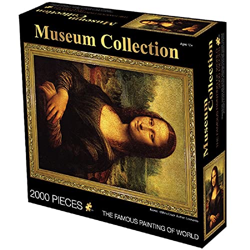TINYOUTH 2000 Teile Puzzle für Erwachsene, 《Mona Lisa》 Museum Kollektion Puzzle, 70x100CM 2mm Dicke Berühmte Gemälde Puzzle, Stressabbau Staycation Kill Time für Erwachsene Kinder 14+