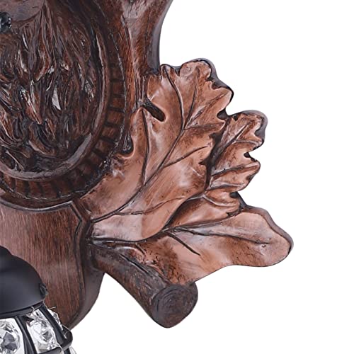 Image of Wall Candle Sconces Rustic Deer Antler Wall Light with E14 Base, Country Style Retro Farmhouse Wall Light Fixtures for Hallway Entrance Bedroom Bathroom