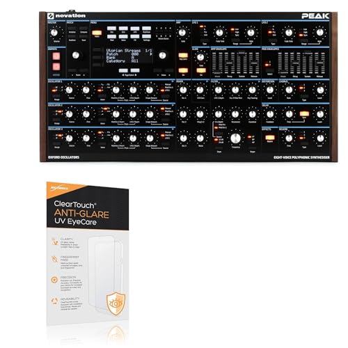 BoxWave Screen Protector Compatible With Novation Peak - ClearTouch Anti-Glare Anti-UV EyeCare (2-Pack), Filters out Harmful Blue Light Reduce Fatigue