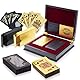 Trendcool Poker-Karte, Kartenspiel, Tischkartenspiel, Poker mit Holzbox (Gold + Schwarz + Box)