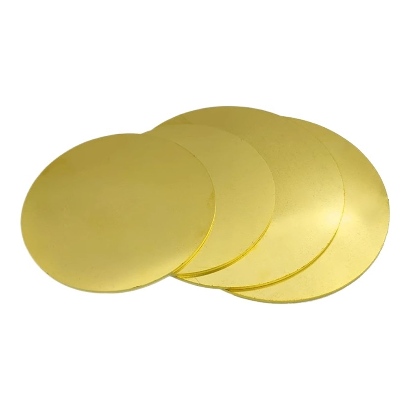 Kupferplatten Messing Durchmesser 50mm-200mm Dicke 0,8mm 1mm 1,5mm 2mm 2, 3mm H62 Scheibendichtung Reines Kupfer Runde Platte DIY Schneiden(1.5x200mm-1pcs)