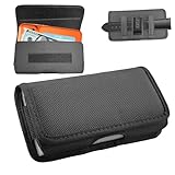 Menibeuty Handy Gürteltasche Herren, Handytasche Gürtel, Gürteltasche Handy, Smartphonetasche Gürteltascher, Horizontale Handygürteltasche, Handytaschegürtelherren, Schwarz Bauchtasche für Phone