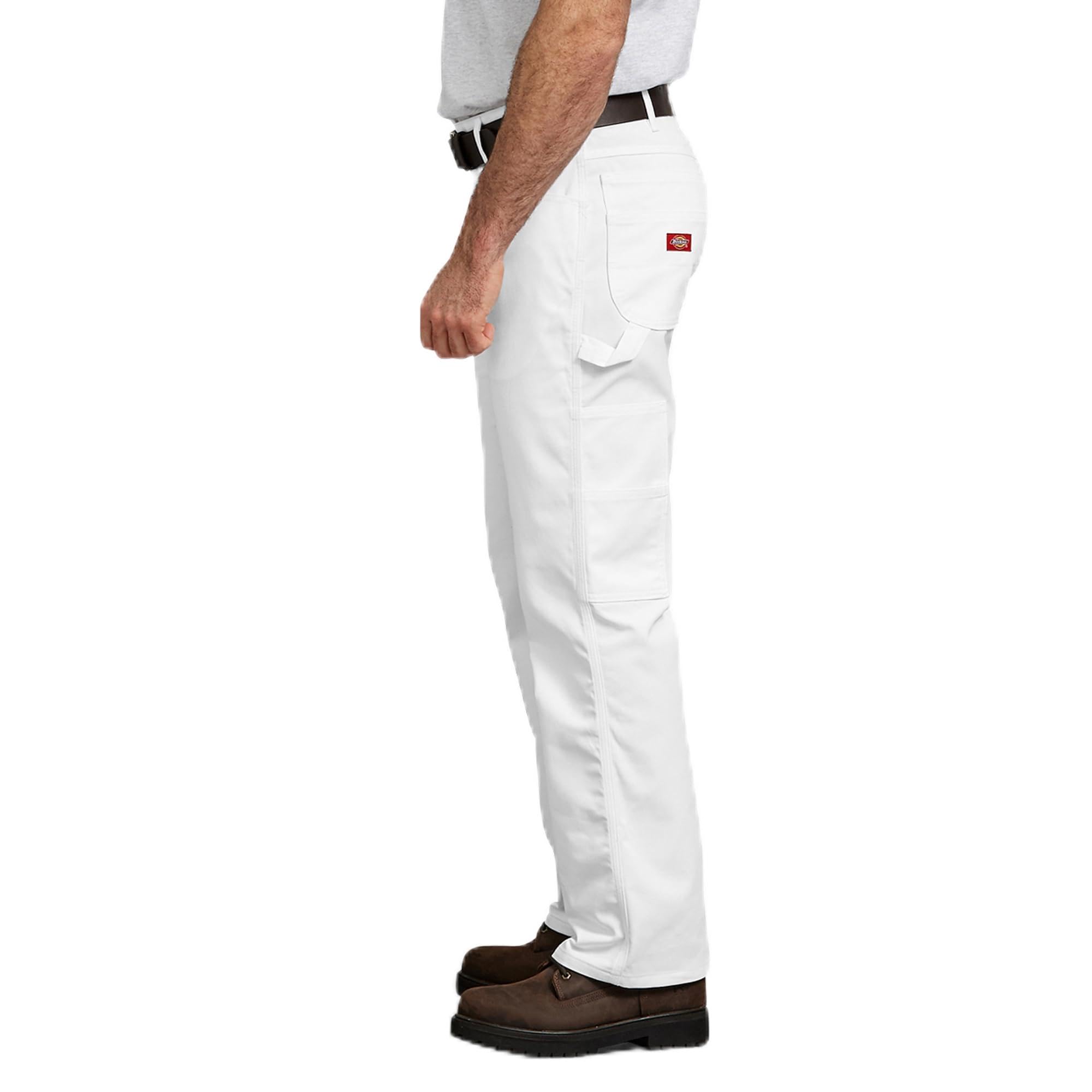 Dickies Men's Flex Painter Utility Pant, White, 34W x 32L