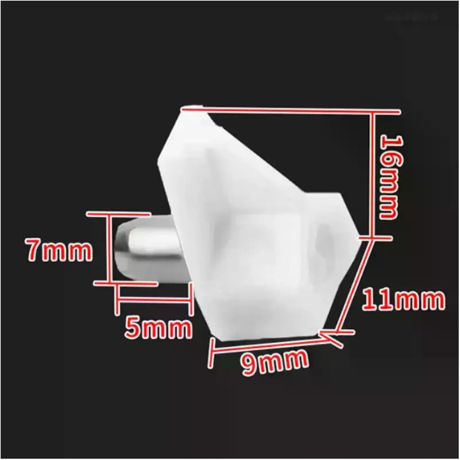 Clapboard Layer Support Pins 50 or 100 Pcs Plastic Cabinet Shelf Pegs Fixing Partition Pin Holder(White 50pcs)