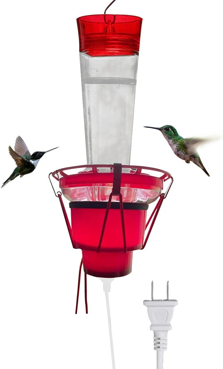 Heated Hummingbird Feeders for Outdoors, Hummingbird Feeder Heater for