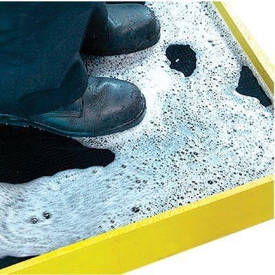 Hi-Wall Boot Dip 32X39Yel Border Sanitizer Mat