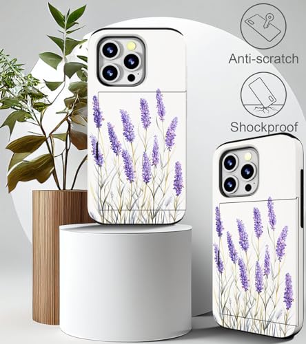 Coque iPhone 15 Promax motif fleurs violettes pour vos sorties légères