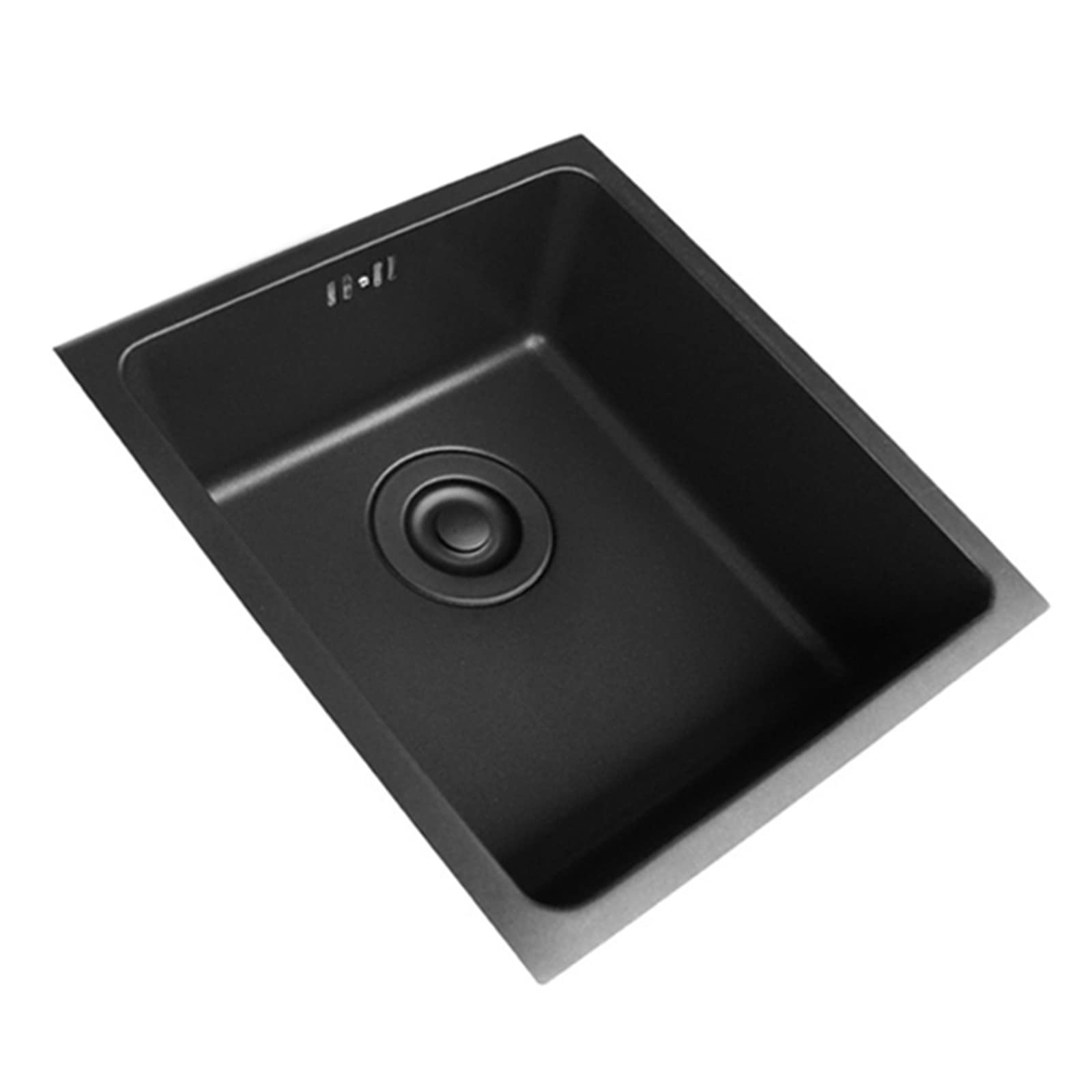 Zlthraustic Black Kitchen Sink 304-Stainless Steel Sink Single Bowl