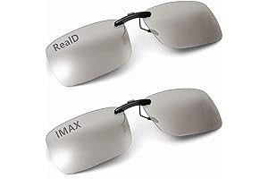 Cinema 3D Clip on Glasses 2 Pack for RealD IMAX 3D Movie