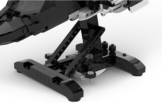 Air-Wolf Bell 222 Helicopter Building Blocks Set, MOC-149250, 1039 Pieces | Military-Themed Model to Build and Display, Gift for Adult Builders, Helicopter Collectors