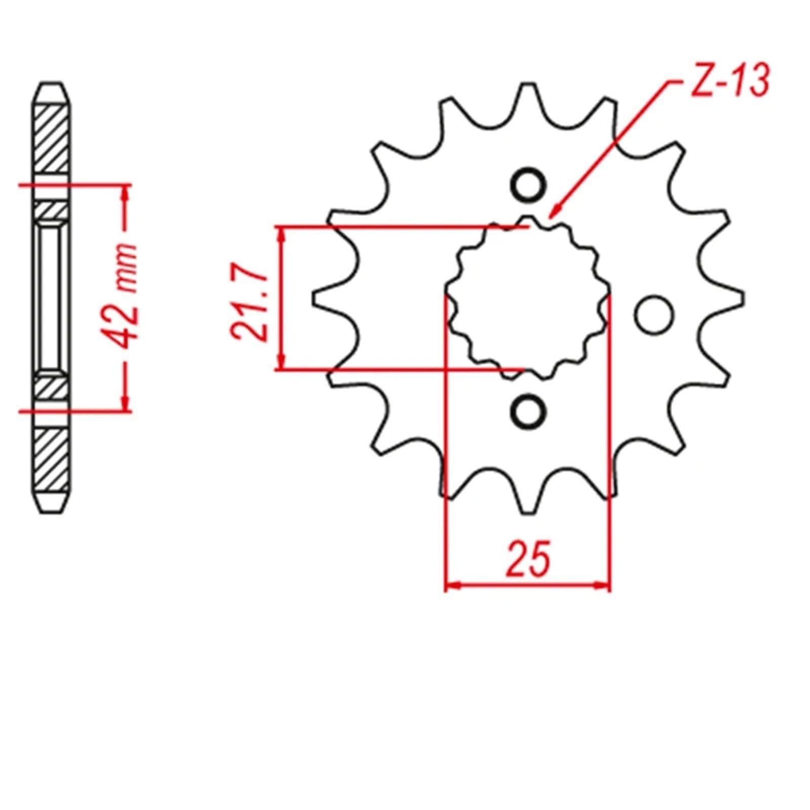 Piñón de Moto para Suzuki GS750 E ES D 1883 GSX750 EE ESD Ese EFE 1980-1989 GS GSX 750 Piñón Y Corona para Motocicleta 530 CNC 14T 43T (Delantero Trasero)(14T)