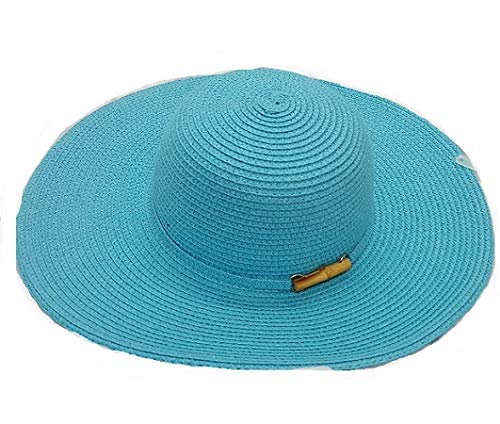 OtherBlue Straw Bowler & Derby Hat For Women