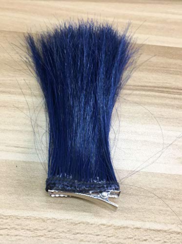 Image of LABEAUTE Short Dark Blue Wig for Boys Men Cosplay Wig Unisex Anime Straight Halloween Party Wigs With Clip-in Ponytail Bangs + Cap