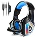 Produktbild Galopar Gaming Headset, Gaming Kopfhörer mit Mikrofon, Bass Stereo Surround, kompatibel mit PS4 / Xbox One/PC/Laptop/Nintendo Switch und Mobile - Blau