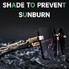 LVTFCO Vintage Square Rimless Sunglasses Men Luxury Frameless Sunglasses Metal Frame Leopard Print Eyewear for Men, 04