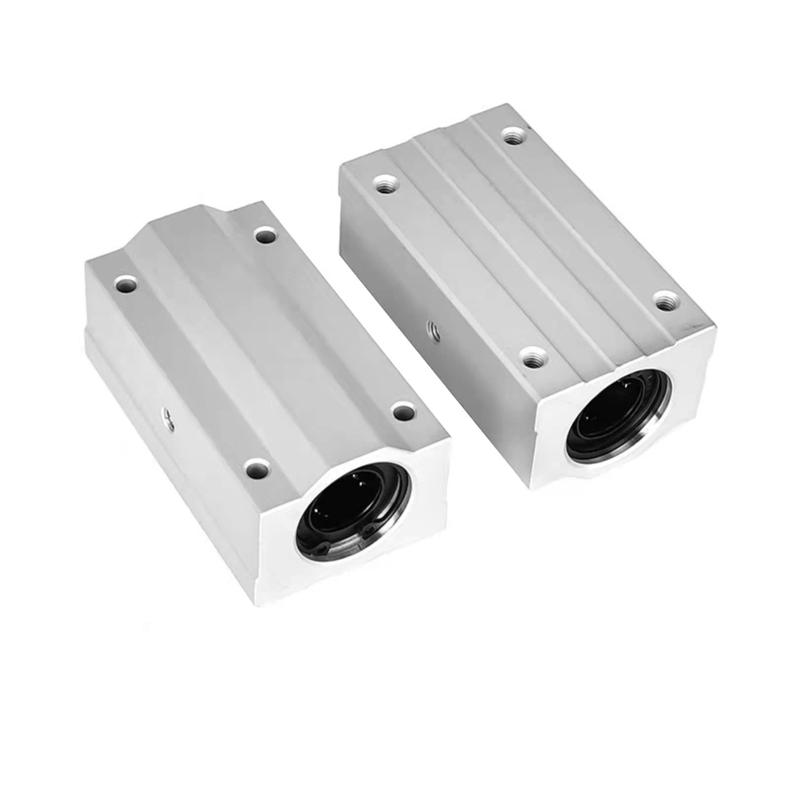 Mssoomm 2PCS SCS16LUU Aluminum Linear Motion Ball Bearing Extended Box Bushing 85mm Long Linear Roller Bearing Extended Slide Block for CNC 3D Printer