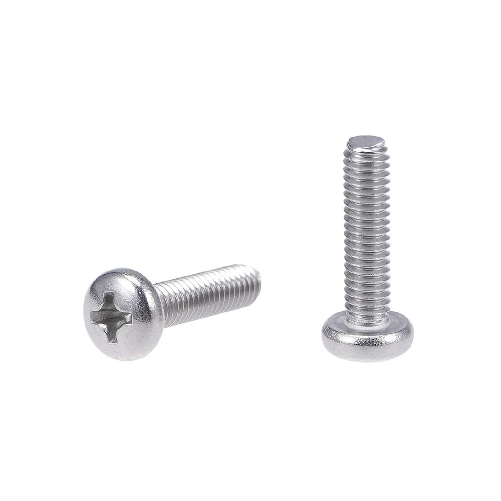 MACHSWON M4x16mm Machine Screws Pan Phillips Cross Head Screw 304 Stainless Steel Round Head Cross Screw Fasteners Bolts 20Pcs