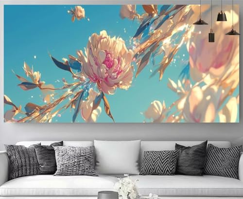 Peinture Diamant Point de Croix Cristal broderie fleurs 5D M-Y50