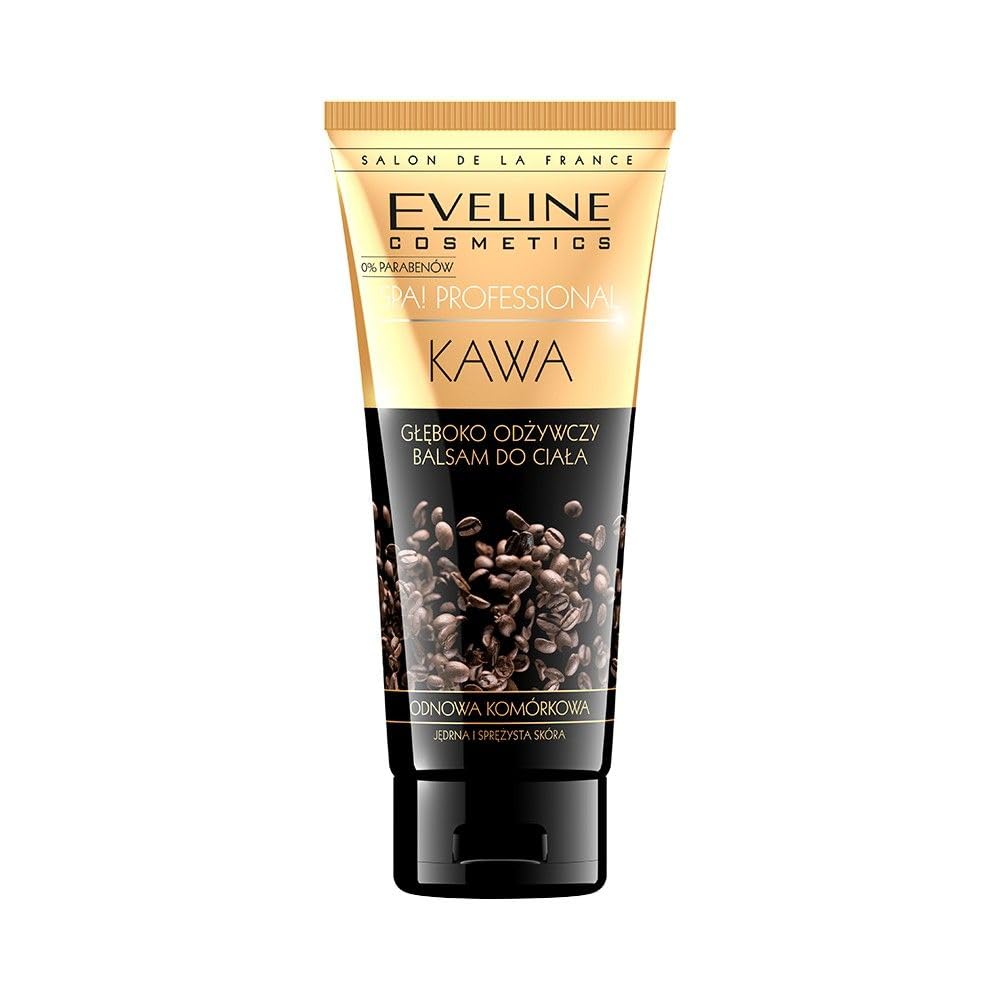 Eveline Cosmetics Spa Professional Coffee Body Balm with Advanced Active Ingredients for Cellulite Reduction and Skin Revitalization - 200ml