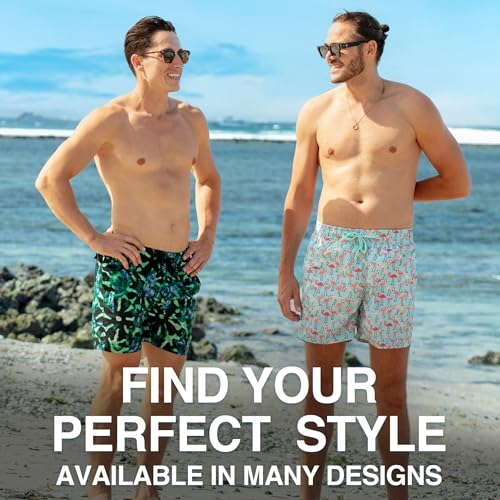 Image of Kanu Surf Men's Big Viper Extended Size Stripe Swim Trunk