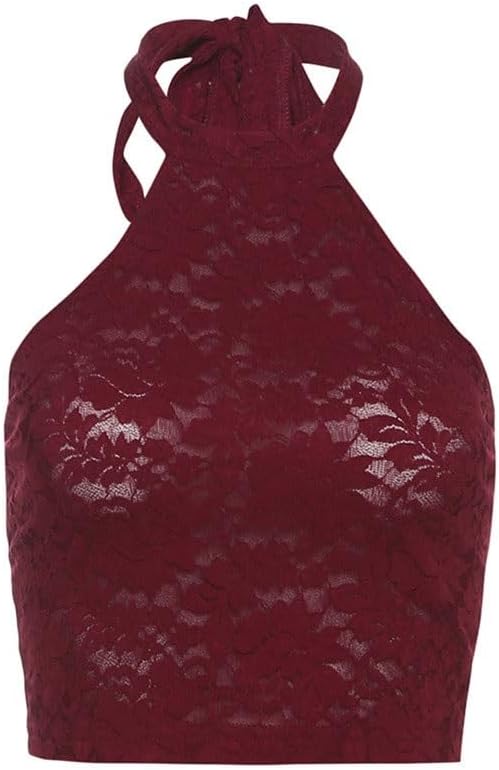 JSEIAJB Fashion High Waist Bodycon Vest Solid Color Slim Fit Hanging Neck Vest