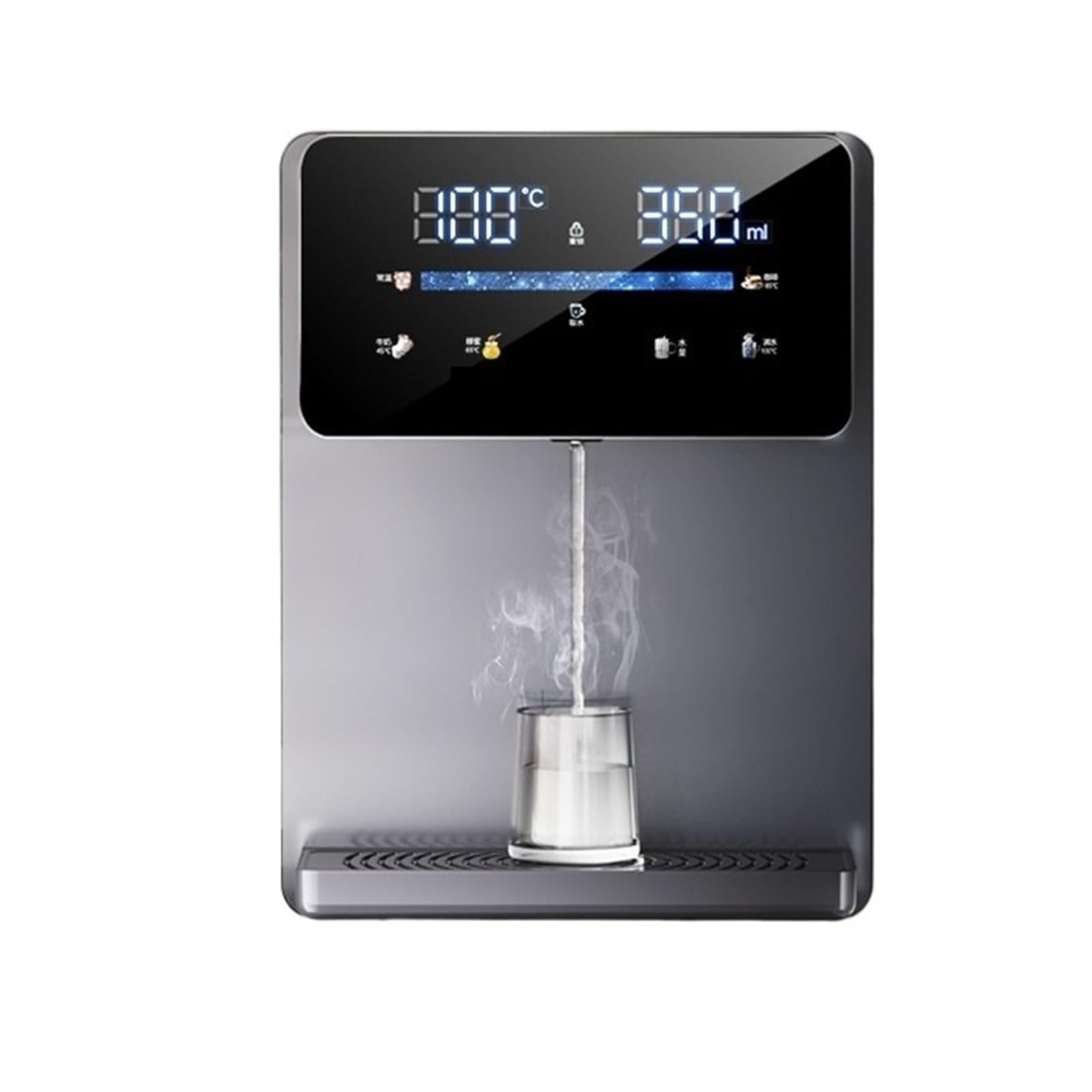 Eretyret A Wall Mounting Water Dispenser Household Ppliances Instant Hot Cold Purifier For Home Led Touch Screen Quiet Operation(A)
