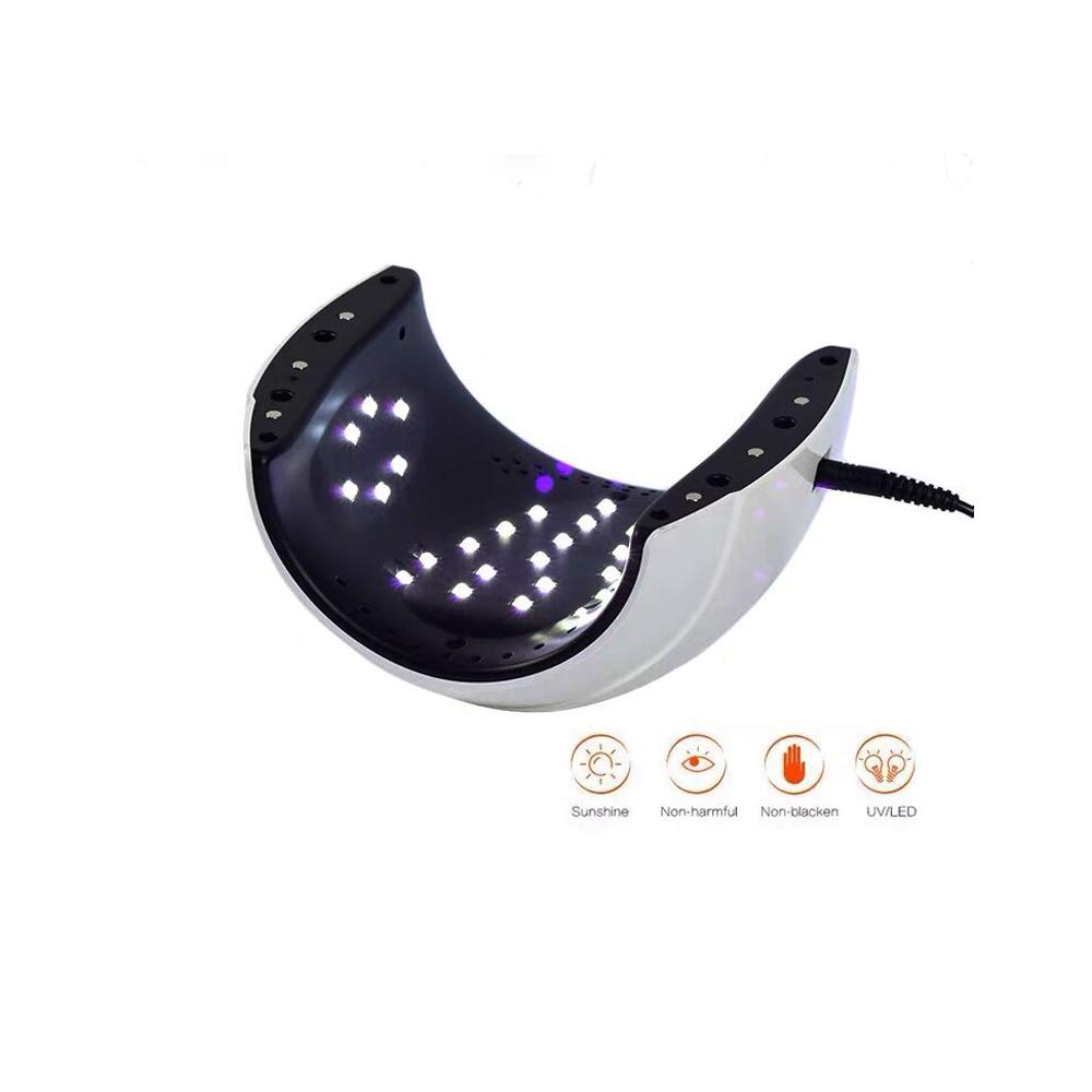Lampada Unghie UV LED 48W Asciugatrice UV Unghie Gel Manicure Shellac con 4 Timer(10S,30S,60S,99S), LCD Display, Asciuga Unghie e Lampade UV