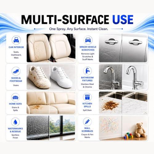 Image of Instant Stain Remover Pro Spray, Rapid Action Formula, Multi-Surface Cleaner for Car, Sofa, Kitchen and Fabric, 300 ml (PACK OF 2)
