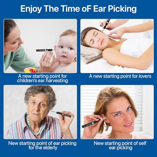 Image of Dr Vaku Earocam Ear Cleaner Earwax Removal Tool with Extra Cleaning Kit (Set of 7) HD Camera Wifi Connection & 6 LED Lights Endoscope Tool + 11 Silicone Tips Free & Storage Case-Black /Green