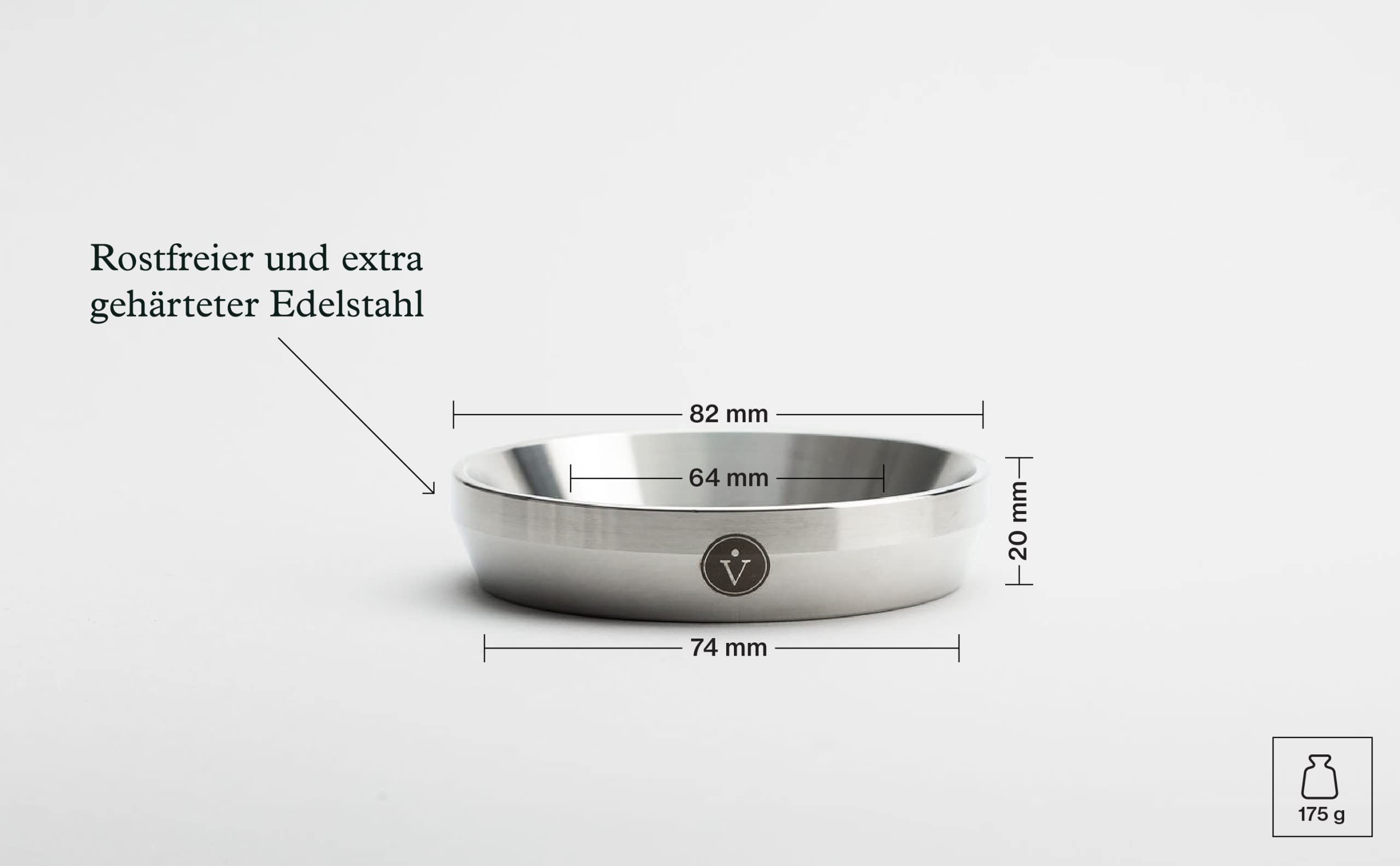 VIA CREMA Kaffee Dosierbecher 58 Mm. Espresso Messbecher. Dosing Cup. Siebträger Halterung