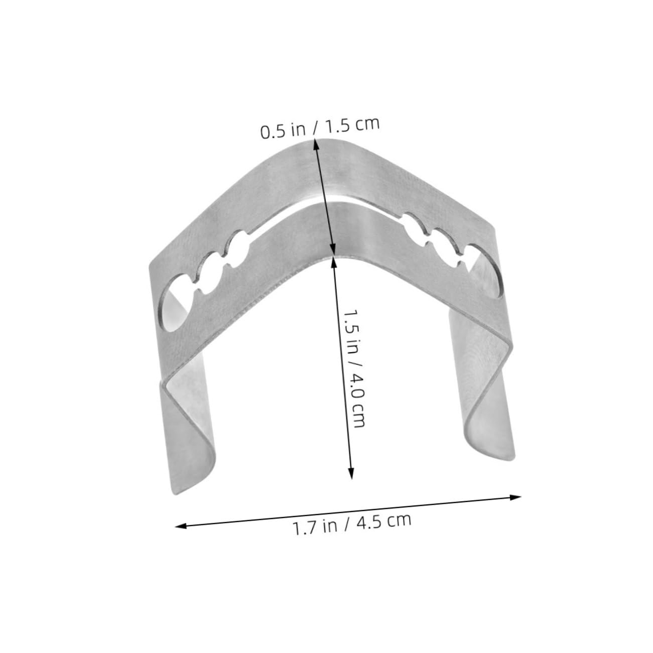 CIYODO Grilling Thermometer Clip Multi-hole Clamp in Stainless Steel for Accurate Cooking
