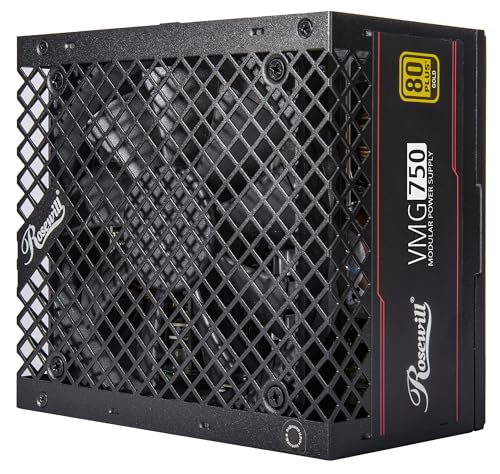 Image of Rosewill VMG 750W 80+ Gold, ATX 3.0 & 3.1 Compatible, Full Modular Low-Noise Power Supply, PCIe 5.1 12V-2x6 Connector, 100% Japanese Electrolytic Capacitor, 120mm FDB Silent Fan - 5 Year Warranty