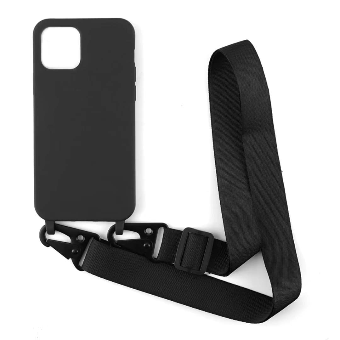 Cover Collana per Cellulare Compatibile con iPhone 12 Pro Max Custodia Trasparente Silicone con Cordino Necklace Case Antiurto Protettivo Cover Custodia da Collo Custodia con Cordino, Arcobaleno