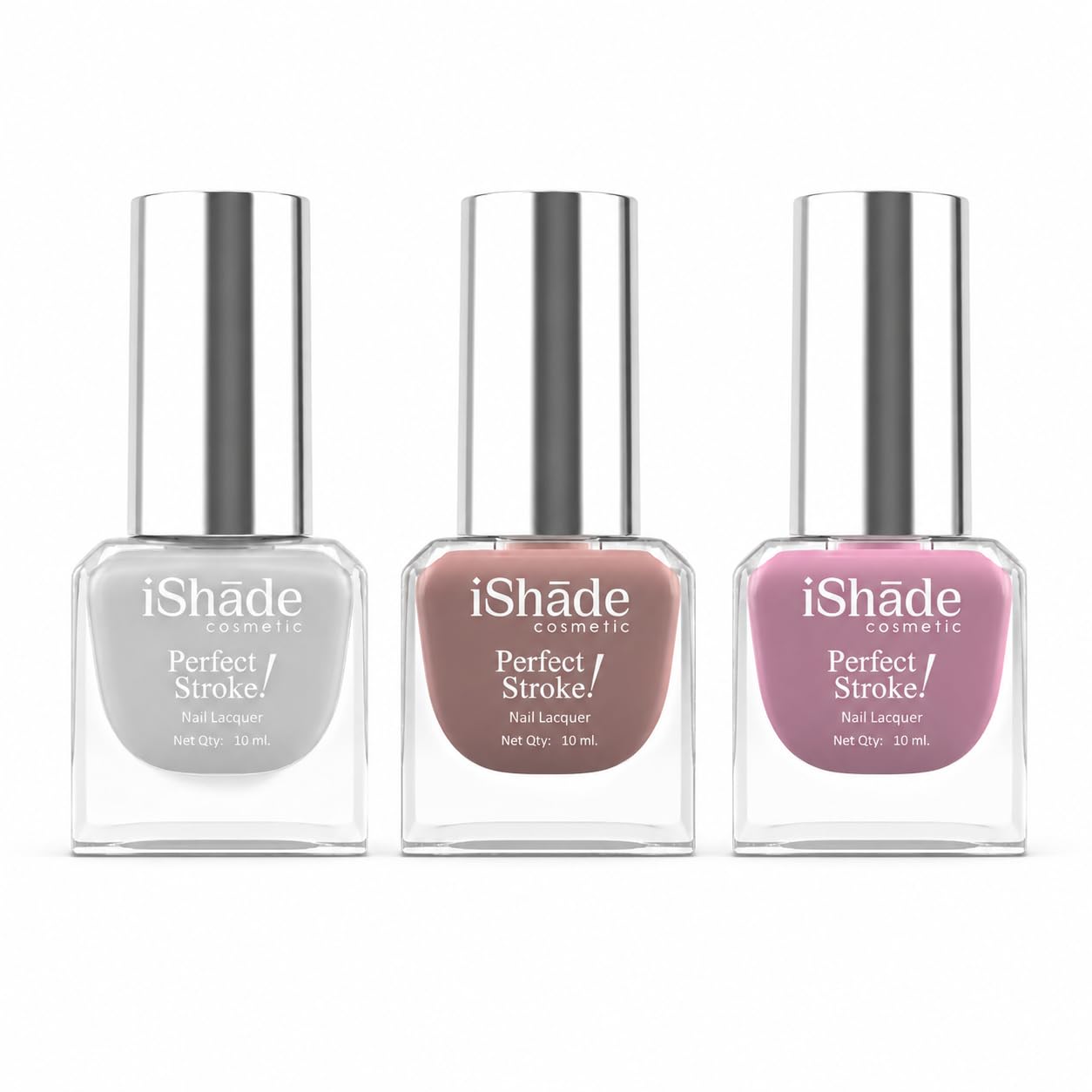 Glossy Nail Polish Set, Quick Dry Toxin-Free Nail Enamel, 30ml (Pack of 3)-image-42