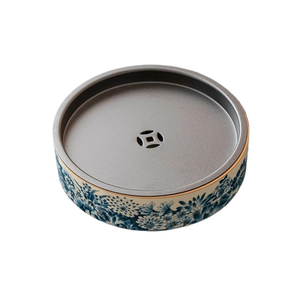 Bandeja de té Kong Fu, Bandeja de té para el hogar, pequeña Base de Tetera, Bandeja de té seco de cerámica, Almacenamiento de Agua, Bandeja de té Kung Fu, Bandeja Decorativa