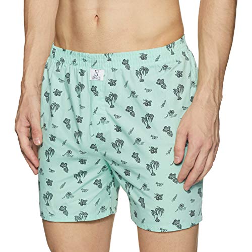 Image of Longies Cotton Regular Printed Men Inner wear (Pack of 3) (LGBOXPO3V005 White,Yellow,Blue L)