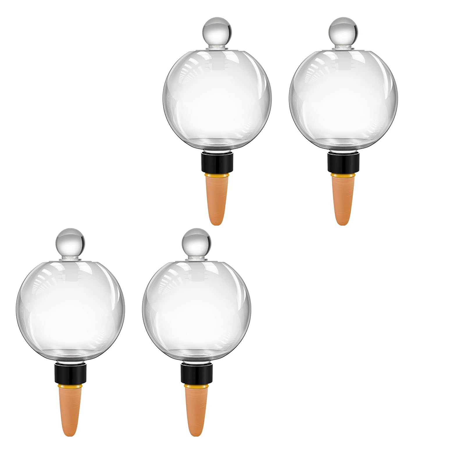 Globi per irrigazione Automatica Adatti per Piante da Interno Bulbi per irrigazione Automatica per Piante da 19 Oz capacità con Tappo in Vetro Globi per cespugli da Interni