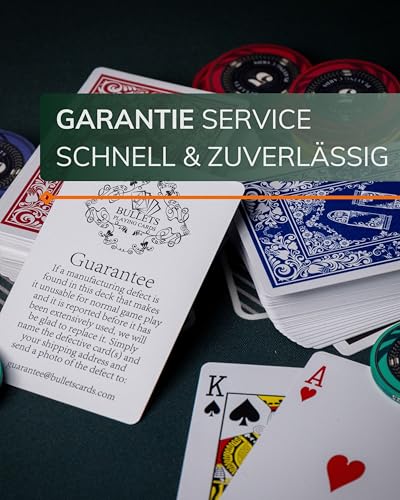 Bullets Playing Cards, wasserfeste Plastik Spielkarten, Bridge Size, Standard Index, Pokerkarten, Kartenspiel, Skatkarten, Doppelpack, 4 Eckzeichen – Bild 7