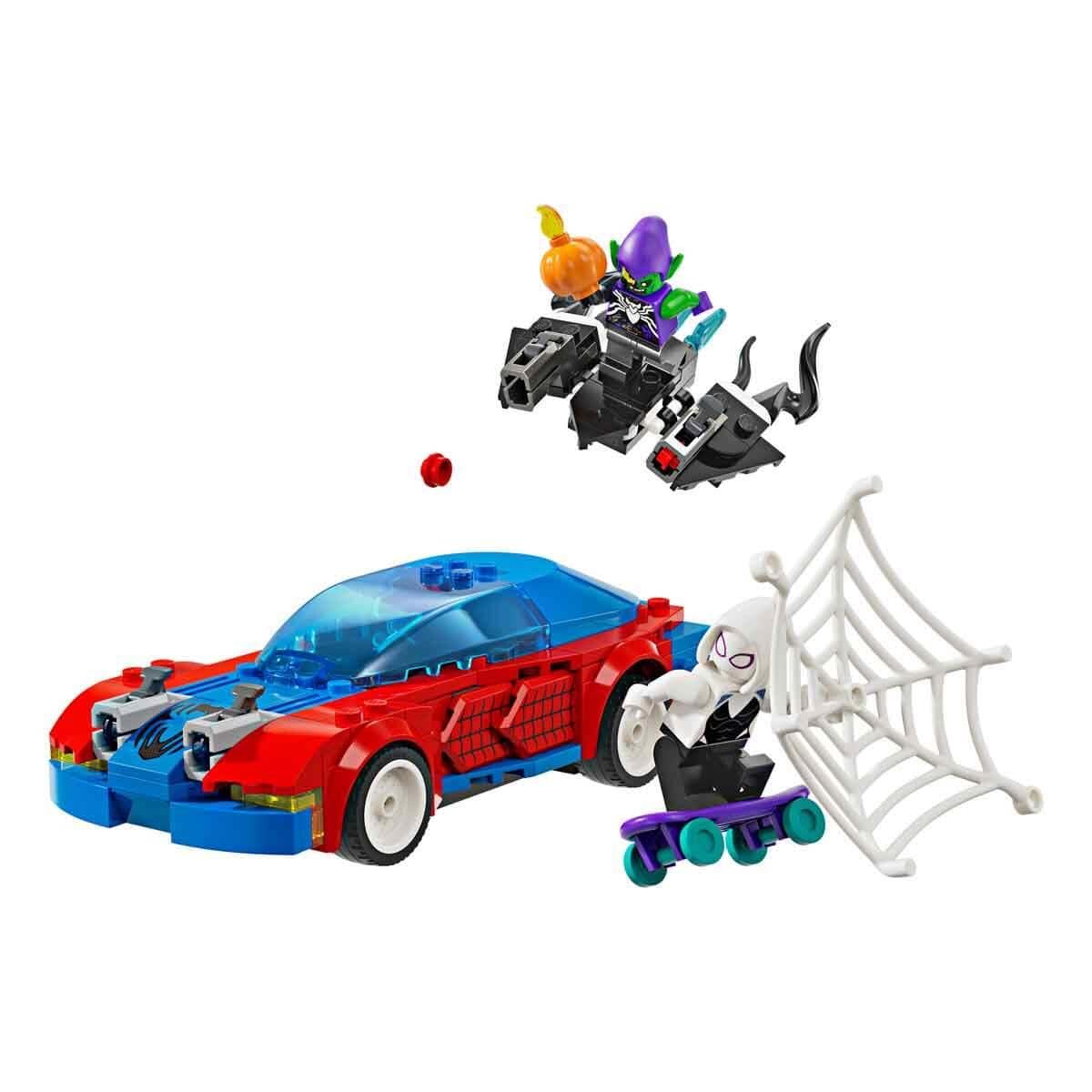 LEGO Marvel Spider-Man Race Car & Venom Green Goblin, Super Hero Building Toys for Boys & Girls Featuring a Spidey Minifigure - Image 4