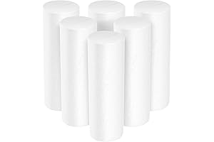 White Cylinder Foam Cylinder for Arts and Crafts