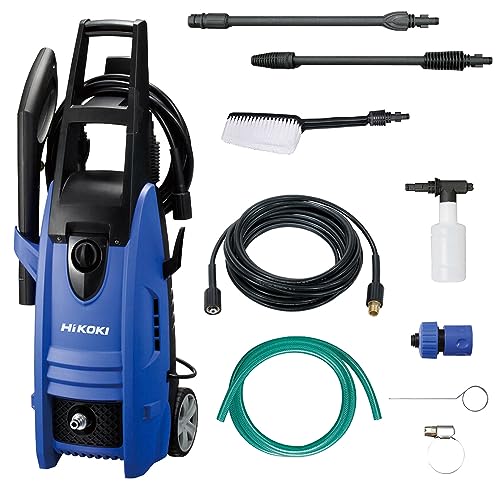 HiKOKI(ハイコーキ) 高圧洗浄機 高圧延長ホース・洗浄ブラシ付 ブルー...