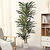 Dracaena Artificial Plant 6ft Red Yucca Silk Tree Faux Plants Indoor Tall Fake House Floor Plants Realistic Artificial Trees for Home Office Decor Indoor Outdoor Housewarming Gift