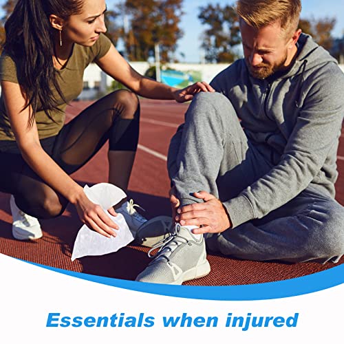 Preboun 3 Rolls Small Ice Packs Disposable 9 X 7 Inch Storage Bags Easy To Tie Ice Mini Bags For Injuries Athletic Training Rooms thumb #3