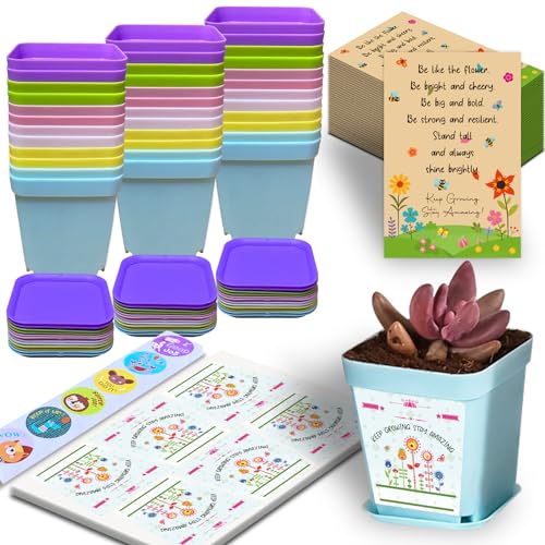 PopManko Gifts for Students from Teachers, 36Pack Class Gifts for 30 School Children, Year 6 School Leavers Gifts End of Year Gifts, End of Term Flower Pots Seed Envelopes Gifts for Pupils Students