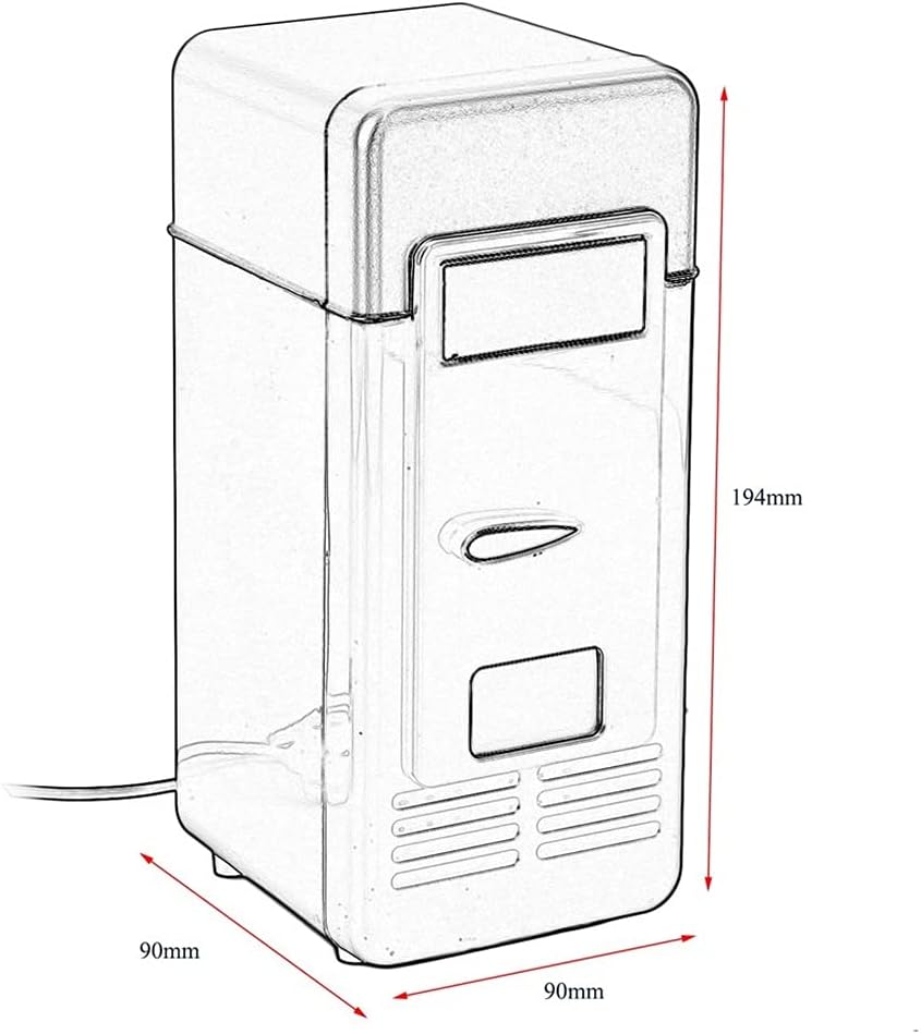 Car Mini Fridge Car Portable Drink Cooler Boat Travel Cosmetic Fridge Black